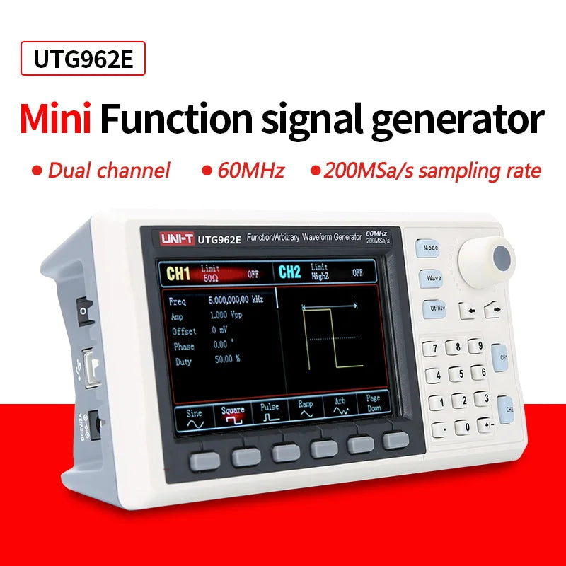 UNI-T UTG932E UTG962E Function Signal Generator 30Mhz 60Mhz Dual Channel Frequency Sine Wave detail image 10