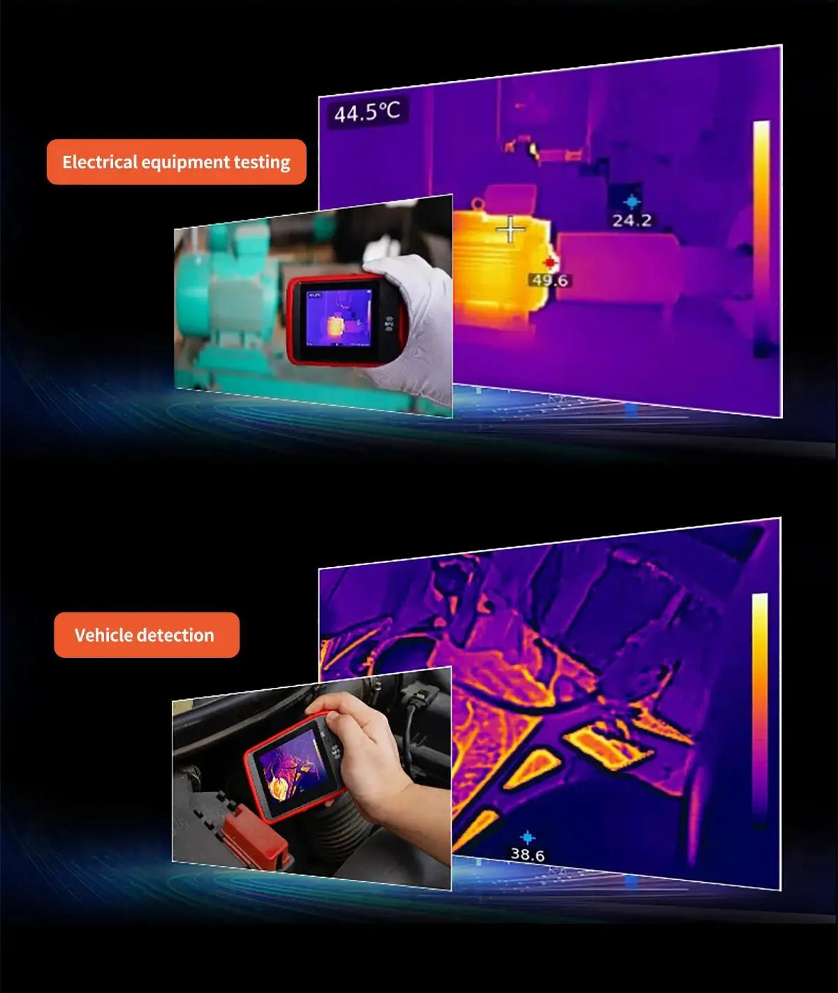 UNI-T UTI260T Pocket Thermal Imager 256x192 NCV Bluetooth Thermographic Camera Infrared detail image 5