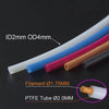 1/2/4M Bowden Extruder PTFE Tube for J-Head/Ender 3/Bambu Lab P1P AMS A1 Mini 1.75mm Filament ID 2/2.5mm OD 4mm Teflon Pipe