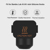 A1/A1 Mini Hotend Silicone Sock with A1 Mini Nozzle Wiper, 3D Print Cleaning Brush Tool Kit Compatible for Bambu Lab A1/A1mini